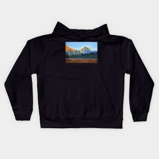 Half Dome afternoon at Yosemite National Park Kids Hoodie